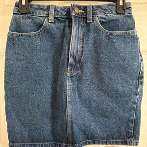 American Apparel Blue Denim Skirt